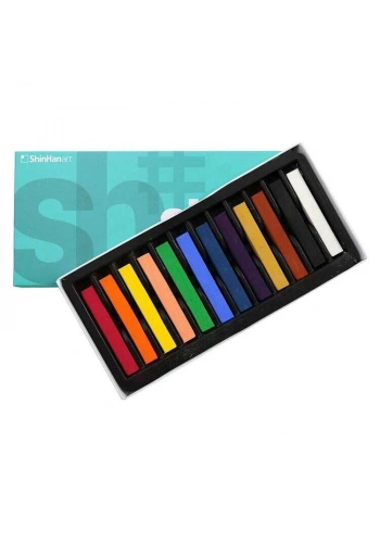 Shinhan Art Soft Pastel Toz Pastel Boya Seti 12 Renk Tam Boy (Large)