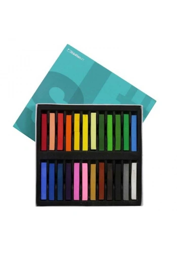 Shinhan Art Soft Pastel Toz Pastel Boya Seti 24 Renk Tam Boy (Large)