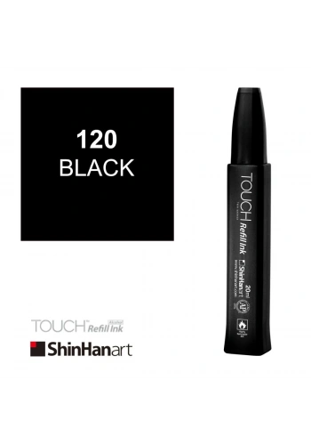 Shinhanart Touch Ink Alkol Bazlı Mürekkep 20ml 120 Black