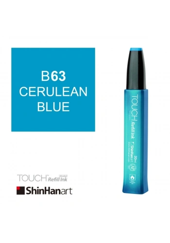 Shinhanart Touch Ink Alkol Bazlı Mürekkep 20ml B63 Cerulean Blue