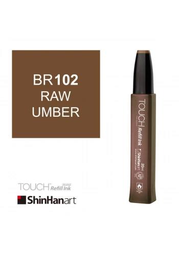 Shinhanart Touch Ink Alkol Bazlı Mürekkep 20ml BR102 Raw Umber