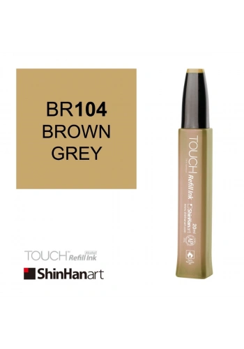 Shinhanart Touch Ink Alkol Bazlı Mürekkep 20ml BR104 Brown Grey