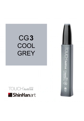 Shinhanart Touch Ink Alkol Bazlı Mürekkep 20ml CG3 Cool Grey