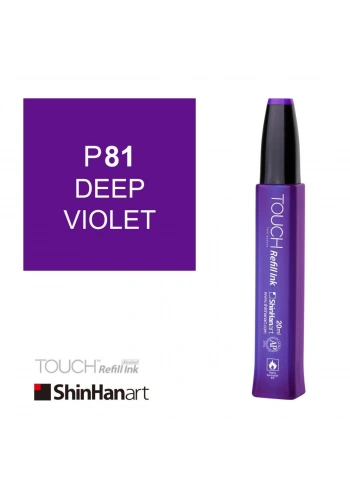 Shinhanart Touch Ink Alkol Bazlı Mürekkep 20ml P81 Deep Violet