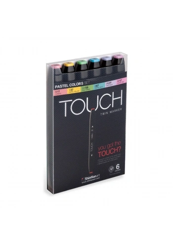 Shinhanart Touch Twin Marker 6li Set Pastel Renkleri