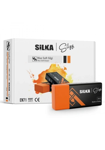 Silka Maxsoft Öğrenci Silgisi 24 LÜ Turuncu Art.6