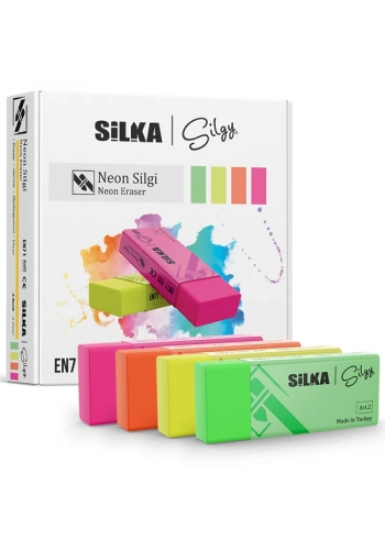Silka Öğrenci Silgisi Neon 24 LÜ Art.3
