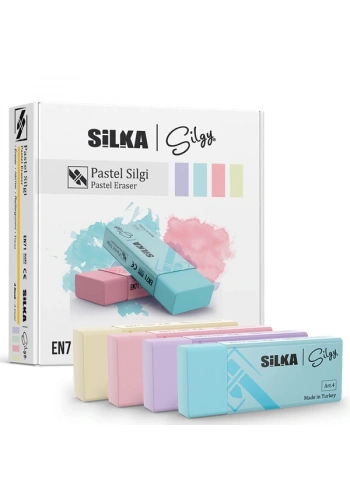 Silka Silgi Pastel 4 Renk 24 LÜ Art.44