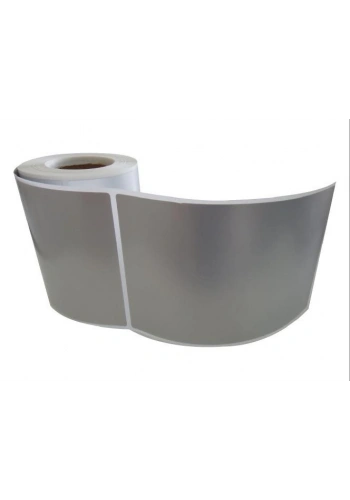 SİLVER MAT BARKOD ETİKETİ 150X100 TEKLİ 200 ADET