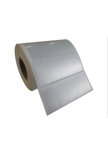 SİLVER MAT BARKOD ETİKETİ 40X20 5 Lİ 5000 ADET