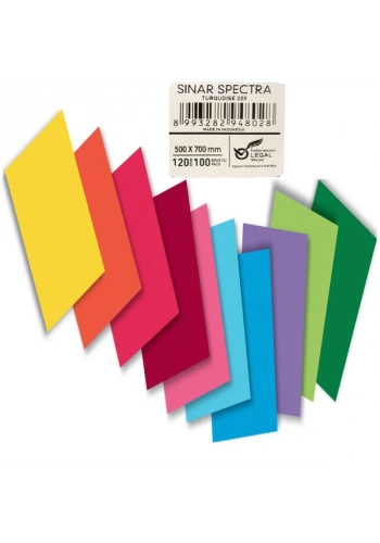 Sınar Fon Kartonu 100 LÜ 50x70 120 GR Turkuaz 220