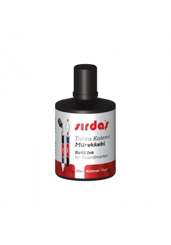 SIRDAŞ KIRMIZI TAHTA KALEMİ MÜREKKEBİ 100 cc.