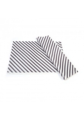 SİYAH ÇİZGİ BASKILI 40GR İTHAL BEYAZ SÜLFİT AMBALAJ KAĞIDI 70X100CM - 1 KG