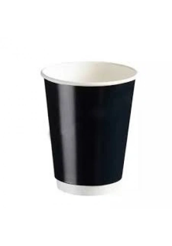 SİYAH DOUBLE WALL 14 OZ ( 450 ML ) KARTON BARDAK ARNES 500 ADET