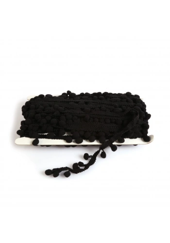 Siyah Ponpon Şerit