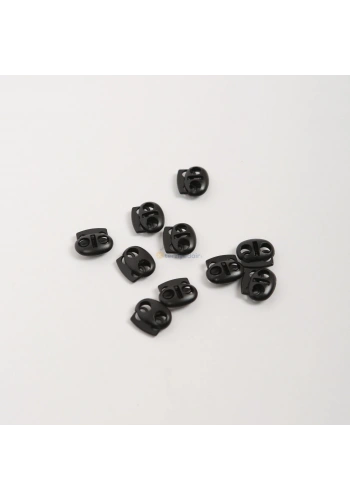 Siyah Yassı Yaylı Stoper 10 Adet