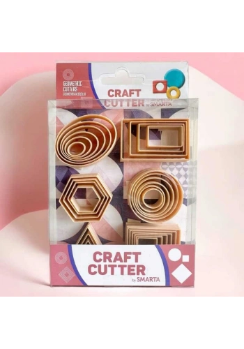 Smarta Craft Cutter Kil ve Hamur Kesme Kalıpları Geometrik Kesiciler