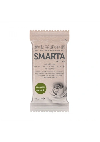 Smarta Havayla Kuruyan Modelleme Hamuru 100 gr. YAĞ YEŞİLİ