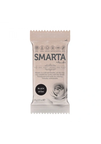 Smarta Havayla Kuruyan Modelleme Hamuru 100 gr. SİYAH