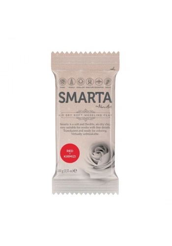 Smarta Havayla Kuruyan Modelleme Hamuru 100 gr. KIRMIZI