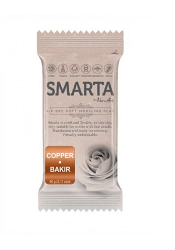 Smarta Havayla Kuruyan Modelleme Hamuru 60 gr. METALİK BAKIR