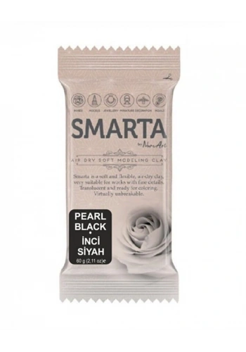 Smarta Havayla Kuruyan Modelleme Hamuru 60 gr. METALİK SİYAH İNCİ