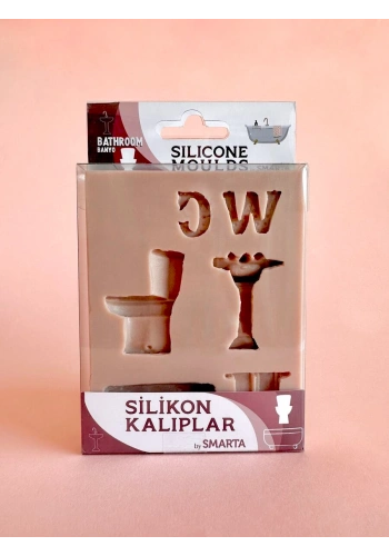 Smarta Silicone Moulds Silikon Epoksi ve Polimer Kil Kalıbı BATHROOM