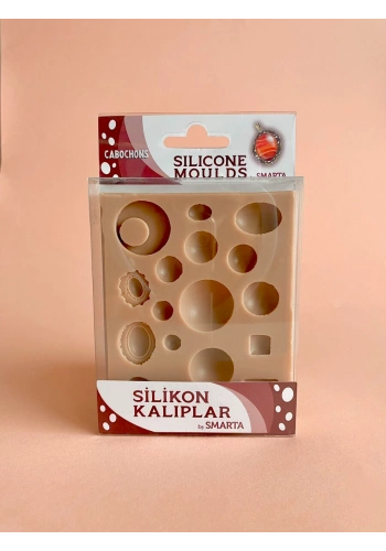 Smarta Silicone Moulds Silikon Epoksi ve Polimer Kil Kalıbı CABOCHONS
