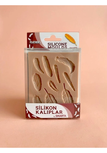 Smarta Silicone Moulds Silikon Epoksi ve Polimer Kil Kalıbı FEATHERS
