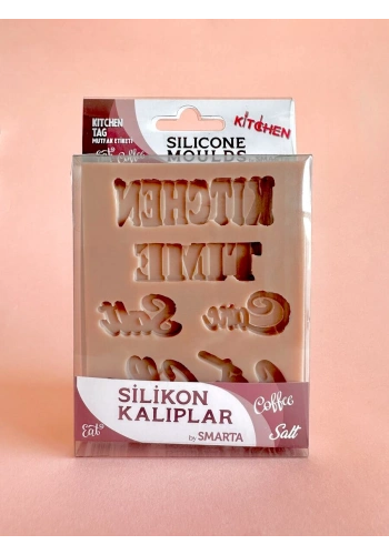 Smarta Silicone Moulds Silikon Epoksi ve Polimer Kil Kalıbı KITCHEN TAG