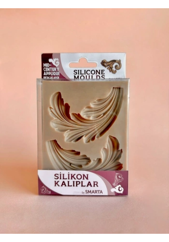 Smarta Silicone Moulds Silikon Epoksi ve Polimer Kil Kalıbı MID-CENTURY APPLIQUE