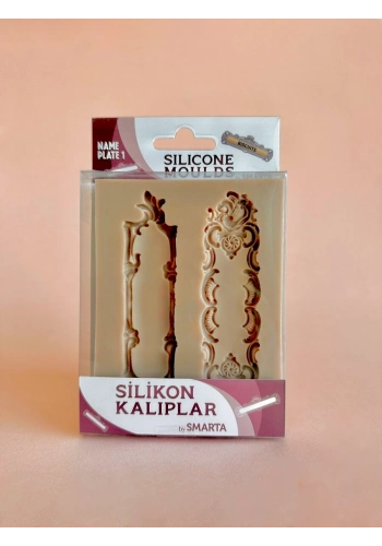 Smarta Silicone Moulds Silikon Epoksi ve Polimer Kil Kalıbı NAME PLATE 1