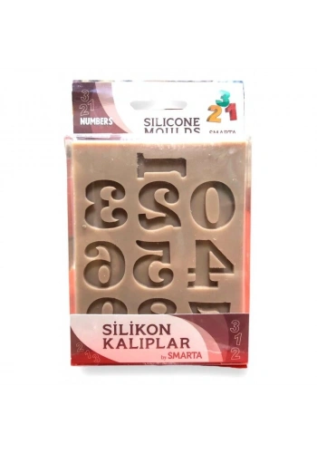 Smarta Silicone Moulds Silikon Epoksi ve Polimer Kil Kalıbı NUMBERS
