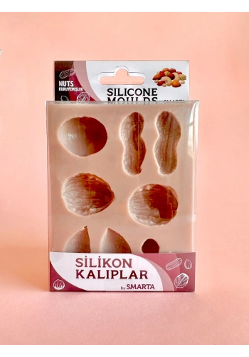 Smarta Silicone Moulds Silikon Epoksi ve Polimer Kil Kalıbı NUTS