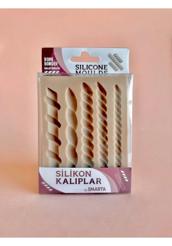 Smarta Silicone Moulds Silikon Epoksi ve Polimer Kil Kalıbı ROPE BORDER