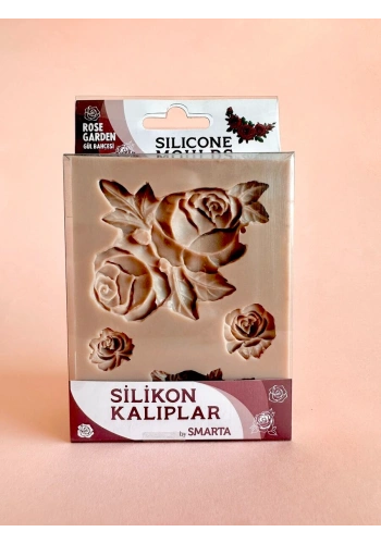 Smarta Silicone Moulds Silikon Epoksi ve Polimer Kil Kalıbı ROSE GARDEN SET