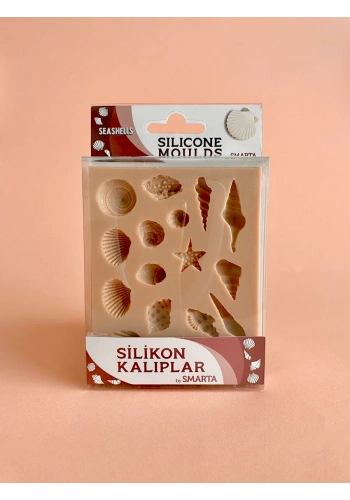Smarta Silicone Moulds Silikon Epoksi ve Polimer Kil Kalıbı SEASHELLS