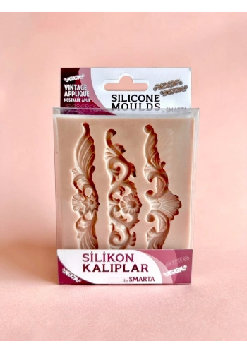 Smarta Silicone Moulds Silikon Epoksi ve Polimer Kil Kalıbı VINTAGE APPLIQUE