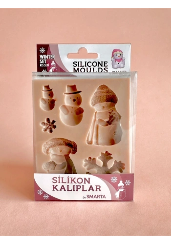 Smarta Silicone Moulds Silikon Epoksi ve Polimer Kil Kalıbı WINTER SET