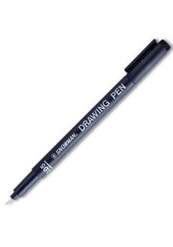 Snowman Çizim Kalemi Teknik 0.05 MM Siyah FT700