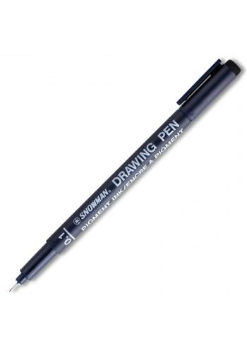 Snowman Çizim Kalemi Teknik 0.1 MM Siyah FT 700D 1.S