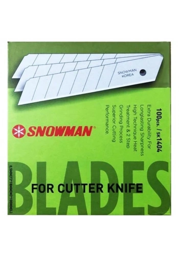 Snowman Geniş Bıçağı Yedeği 100 Lü Paket