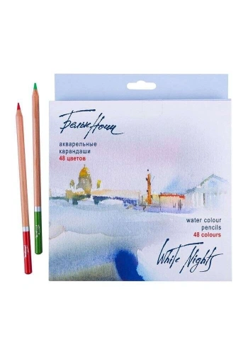 St. Petersburg White Nights Aquarell Sulu Boya Kalemi Seti 48 Renk