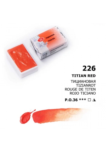 St. Petersburg White Nights Tam Tablet Sulu Boya 226 Titian Red