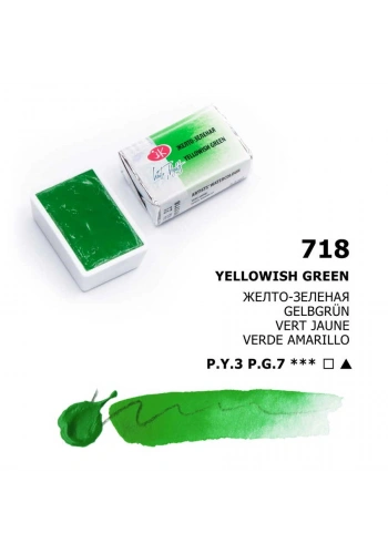 St. Petersburg White Nights Tam Tablet Sulu Boya 718 Yellowish Green