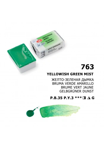 St. Petersburg White Nights Tam Tablet Sulu Boya 763 Yellowish Green Mist