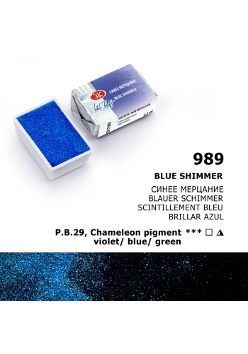St. Petersburg White Nights Tam Tablet Sulu Boya 989 Blue Shimmer