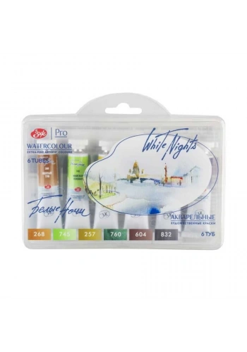 St. Petersburg White Nights Tüp Sulu Boya Seti Forest Landscape 6 Renk x 10 ml.