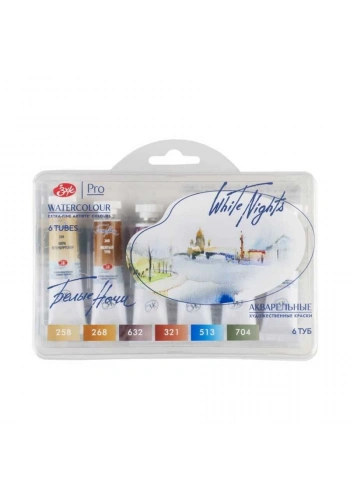 St. Petersburg White Nights Tüp Sulu Boya Seti Palette of St. Petersburg 6 Renk x 10 ml.