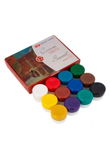 St. Petersburg Sonnet Guaj Boya Seti 12 Renk x 20 ml.